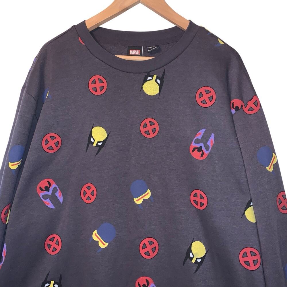 MARVEL X-Men Grey Men's XL Graphic Sweatshirt Long Sleeve
